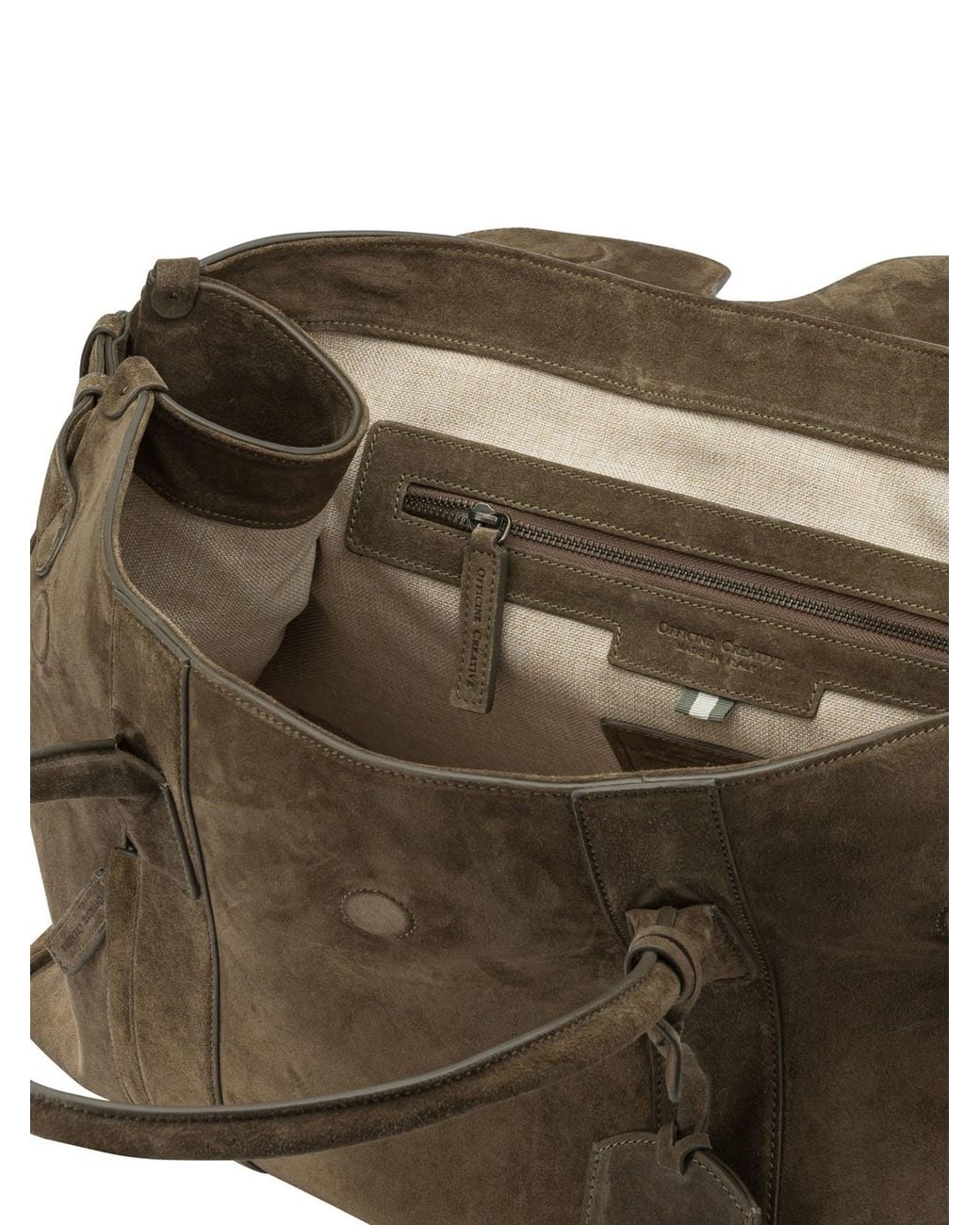 Officine Creative Brown "Bostonian 001" Travel Bag