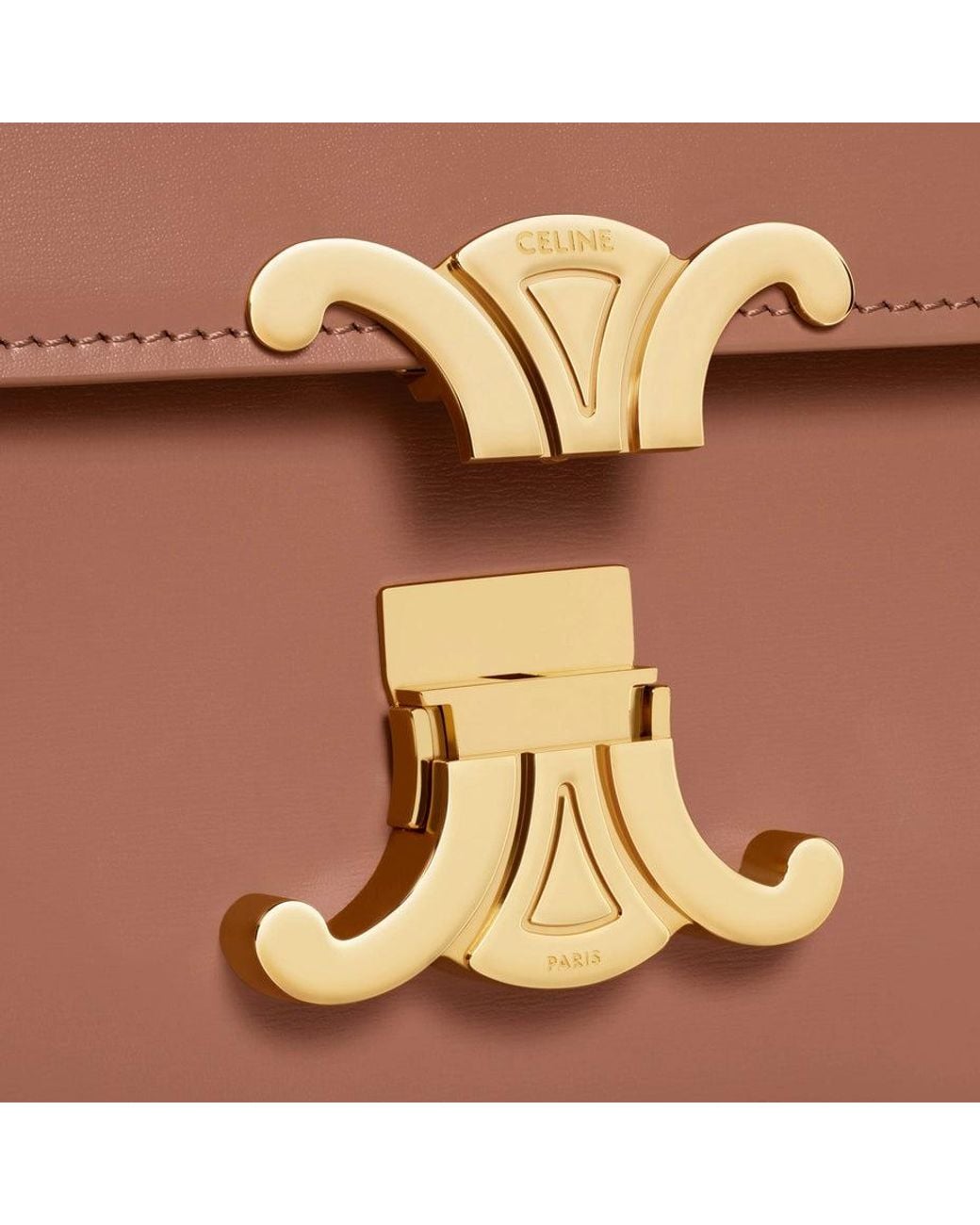 Céline Brown "Teen Triomphe" Crossbody Bag