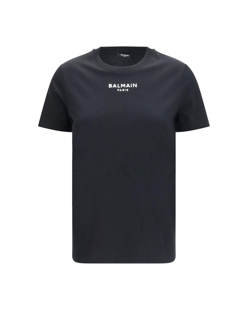 Balmain Black Cotton Logo T-Shirt