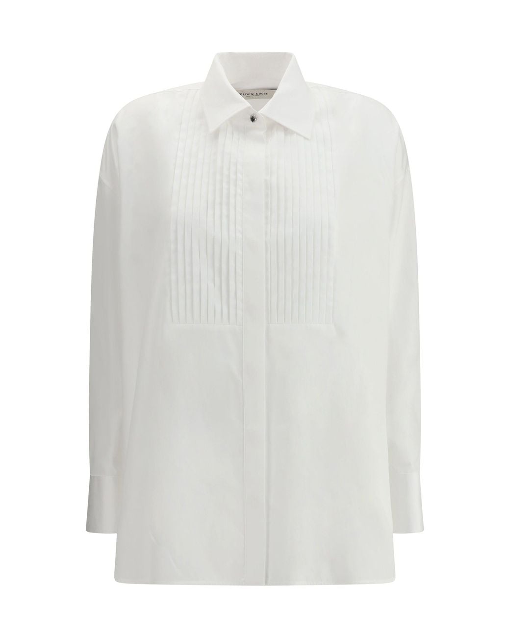 Golden Goose Deluxe Brand White Oversized Cotton Poplin Shirt