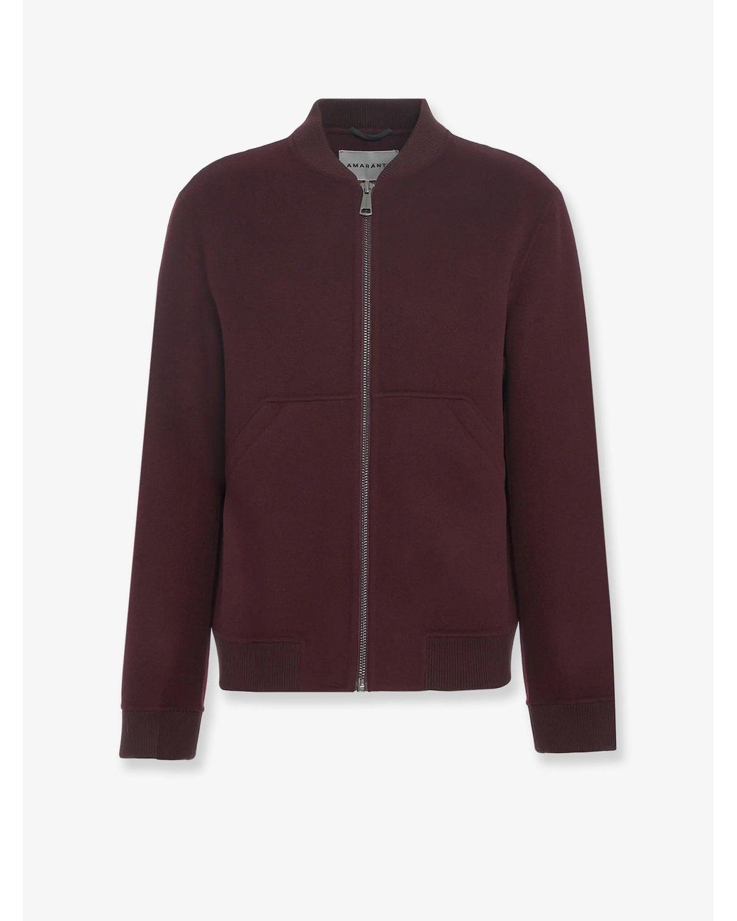 Amaranto Purple Wool And Cashmere Jacket for men