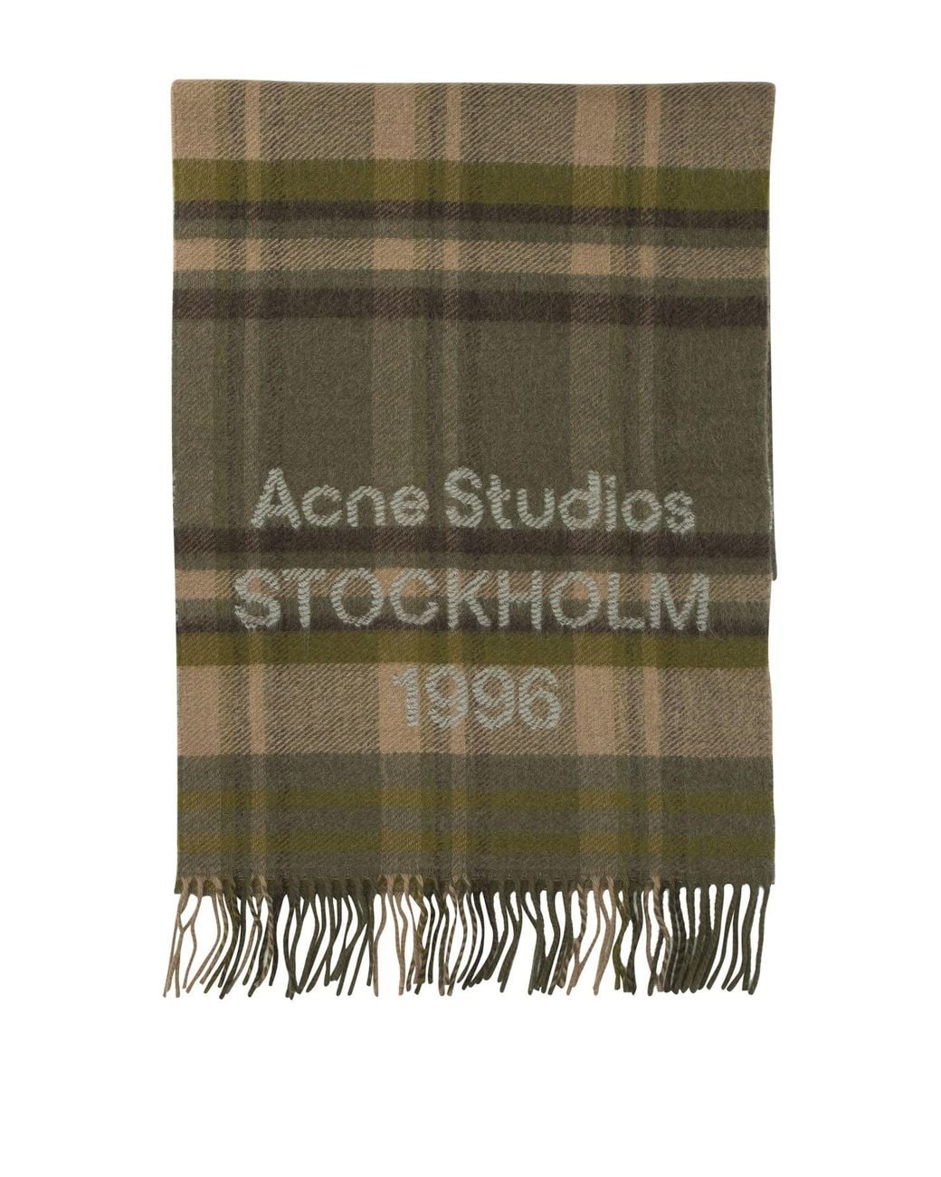 Acne Green Wool Scarf