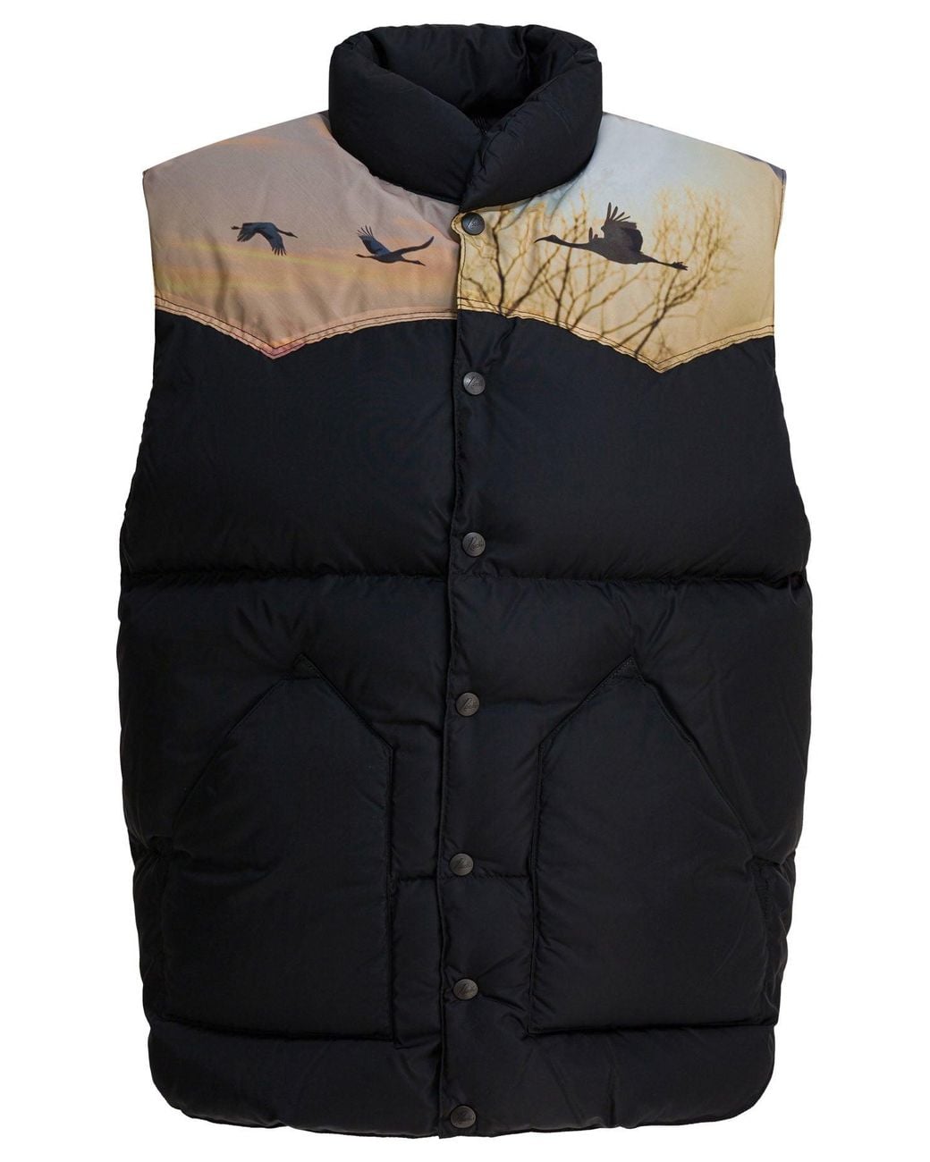 Needles Black X Rocky Mountain Featherbed" Sleeveless Jacket for men