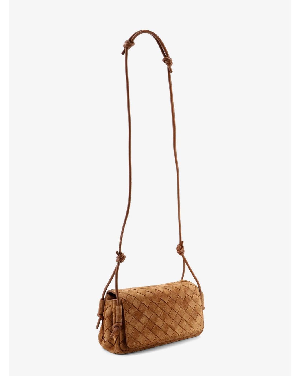 Bottega Veneta Natural Notturno Suede Pouch