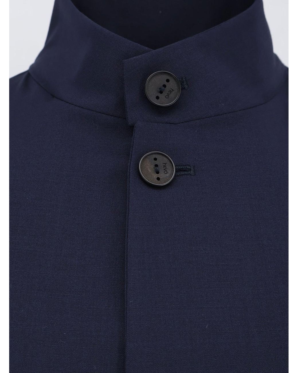 Hevò Blue Jacket Casalvecchio Wool-Blend for men