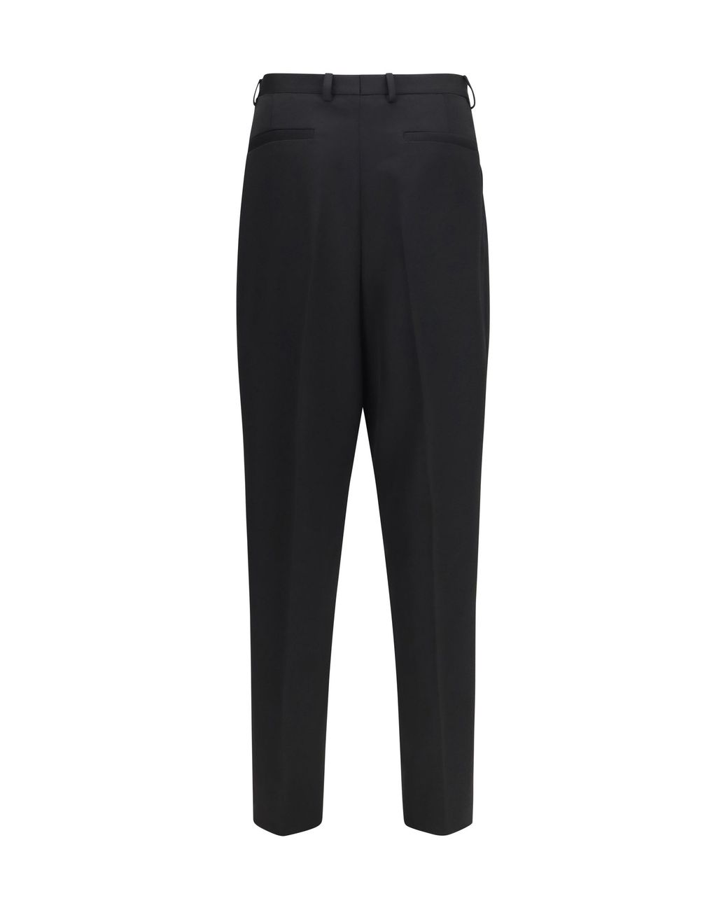 Dolce & Gabbana Black Dolce & Gabbana Wool Gabardine Pants for men