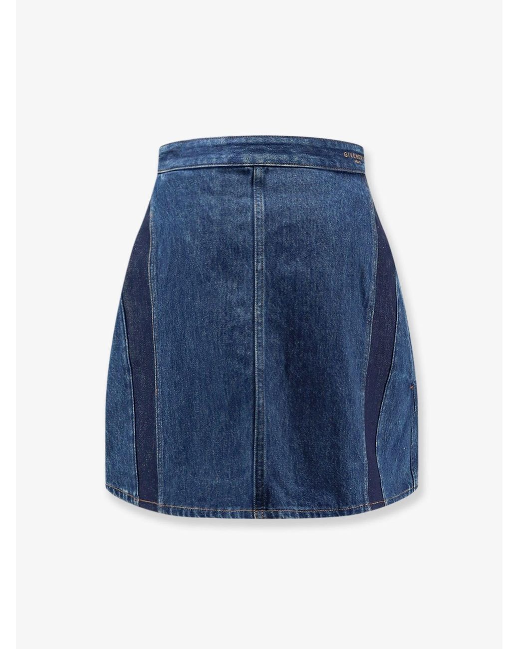 Givenchy Blue Cocoon Denim Mini Skirt