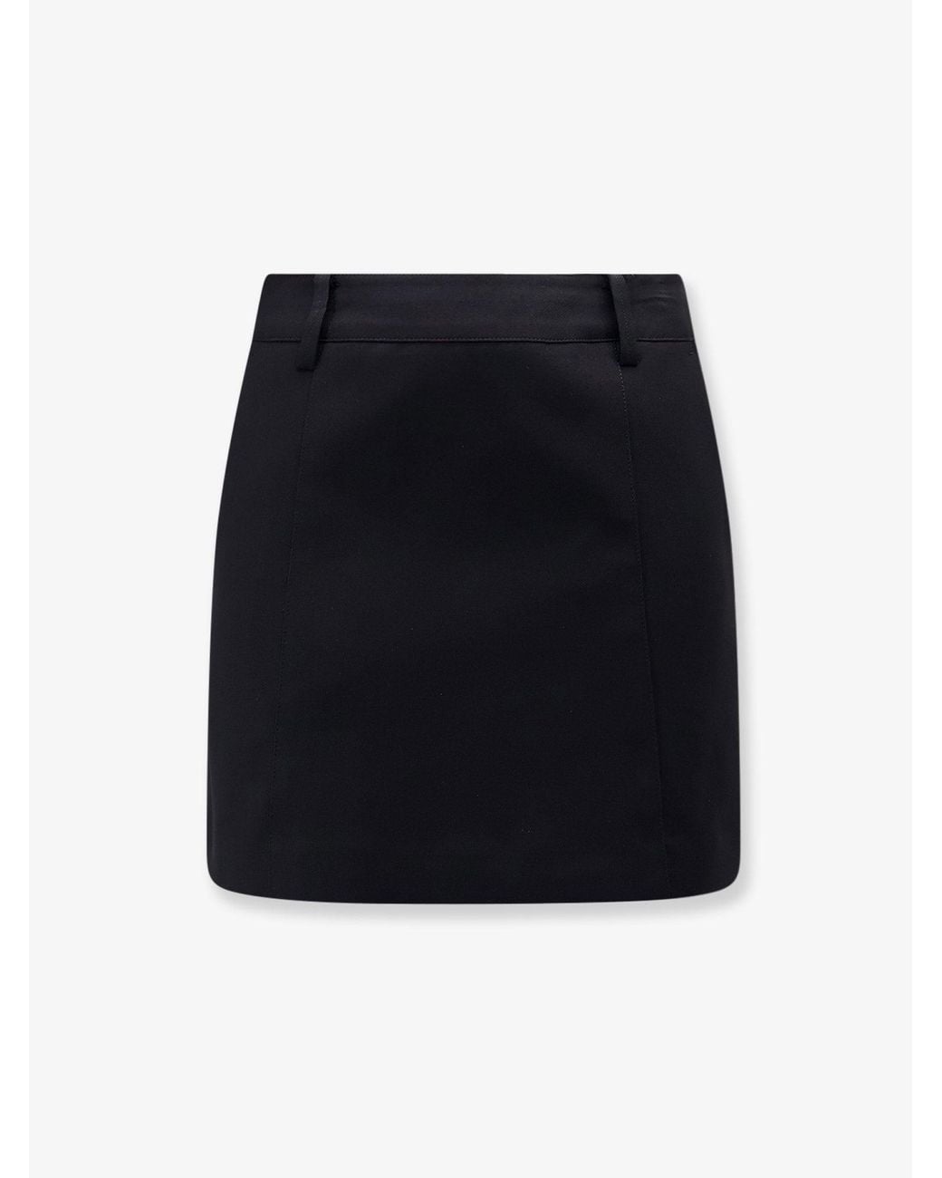 DUNST Black Lined Mini Skirt