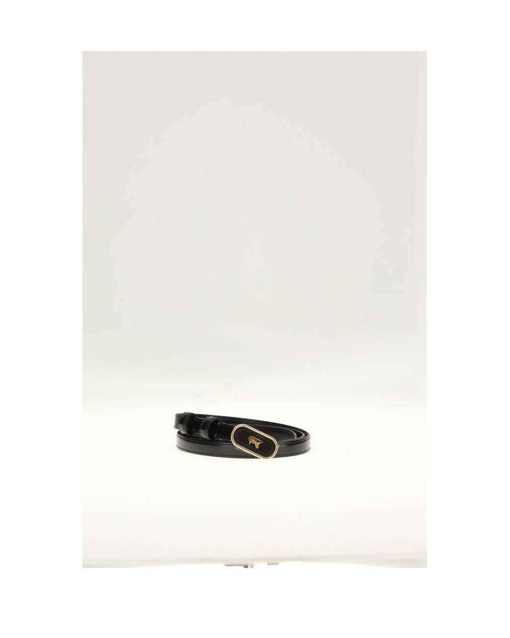 Céline White Covered Small 13Mm Belt