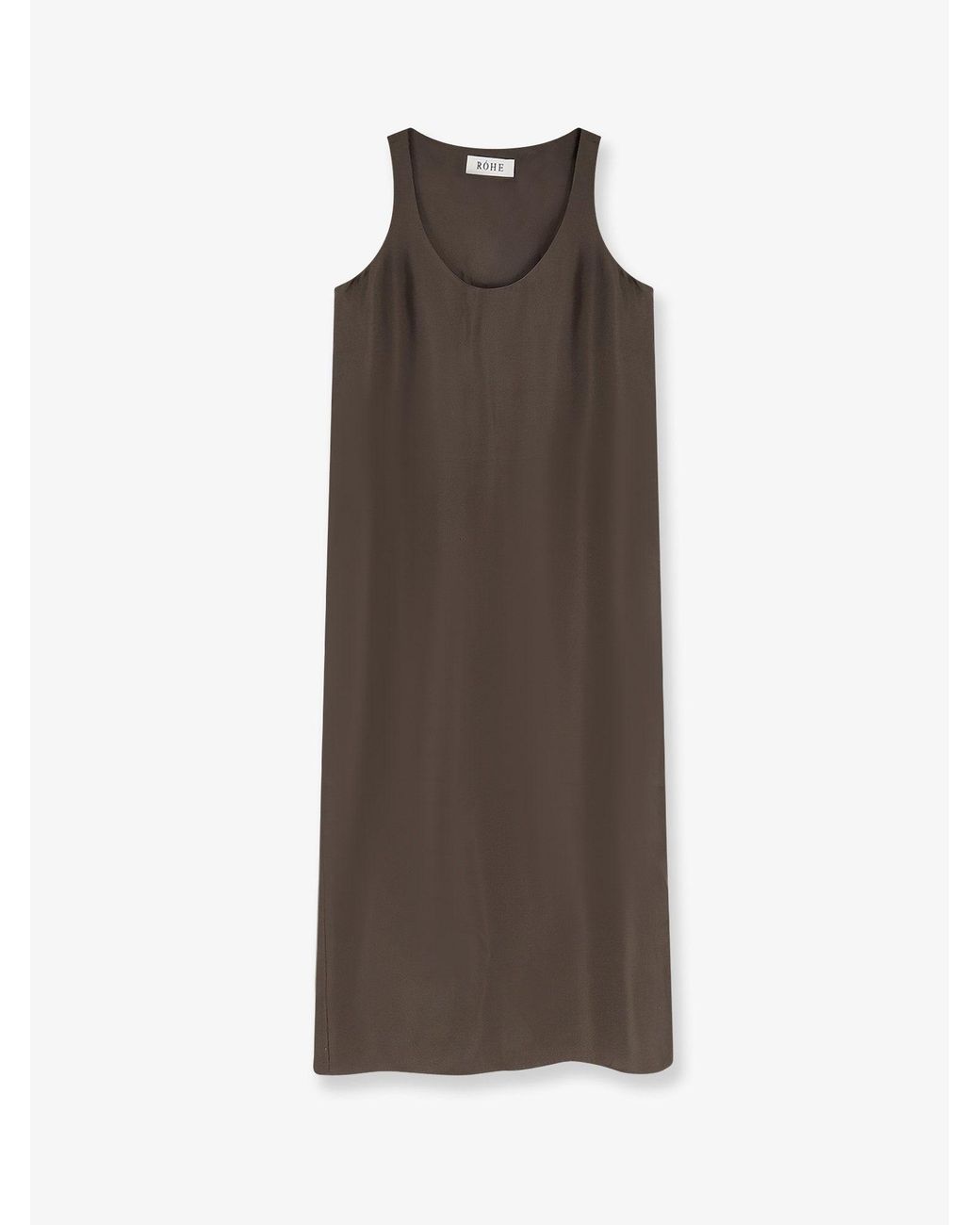 Rohe Brown Long Silk Dress