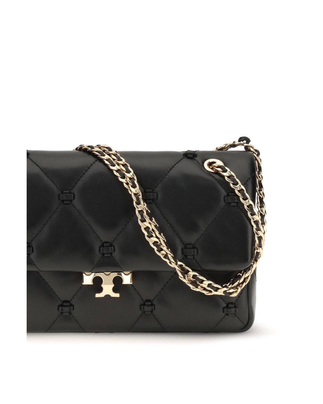 Tory Burch Black Small Bunny Knot Shoulder Bag