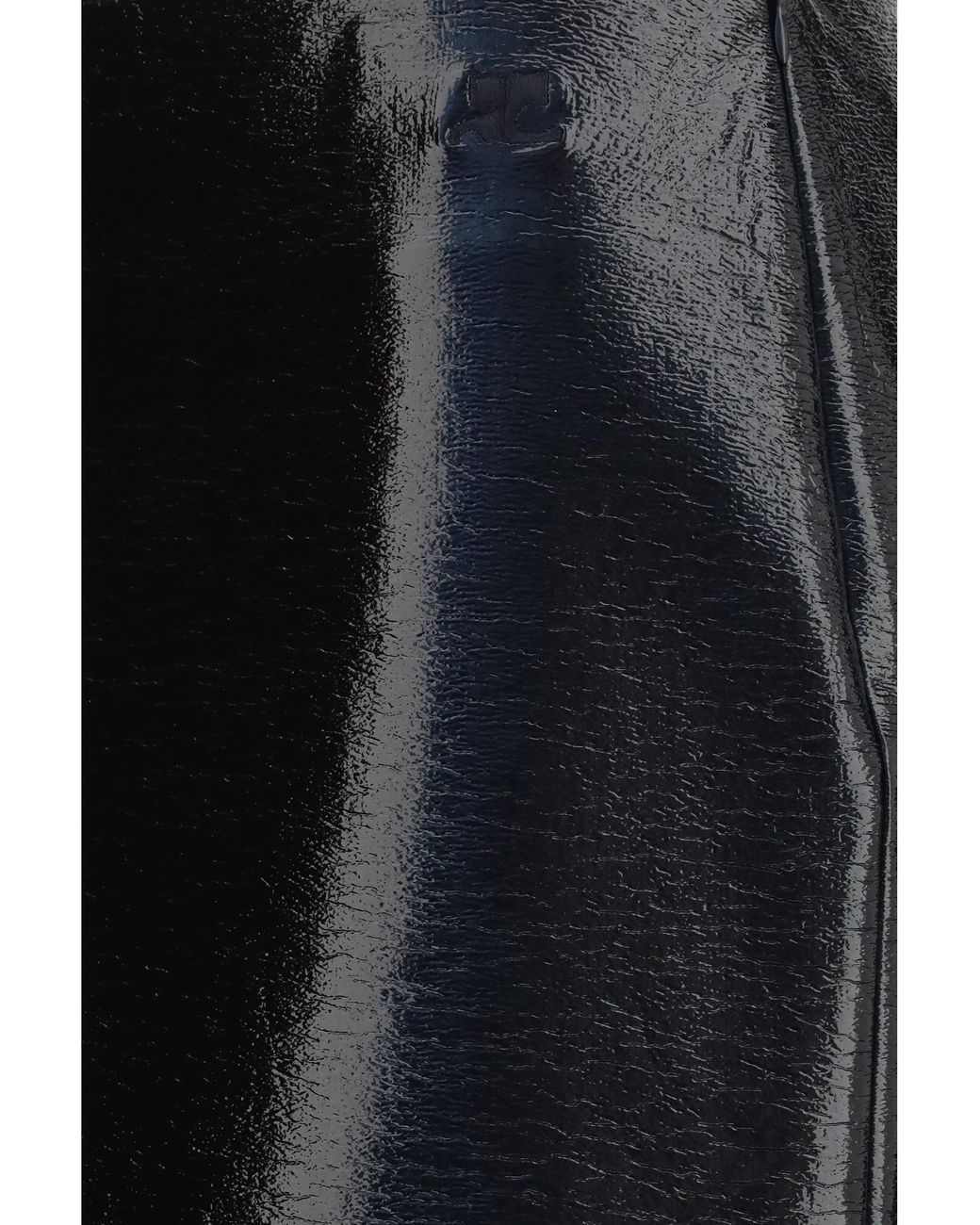 Courreges Blue Skirt Vinyl Midi