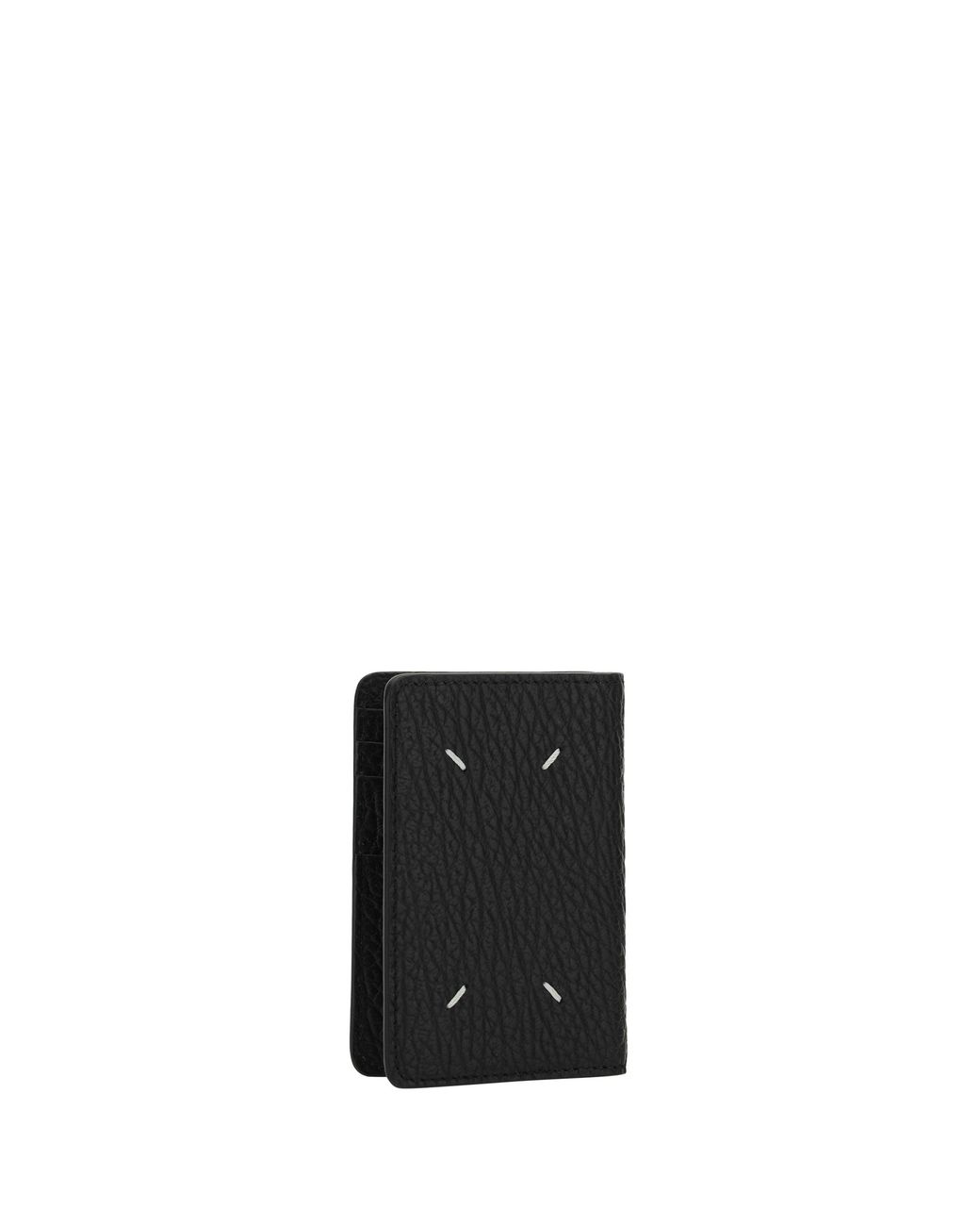 Margiela Black Leather Card Holder for men