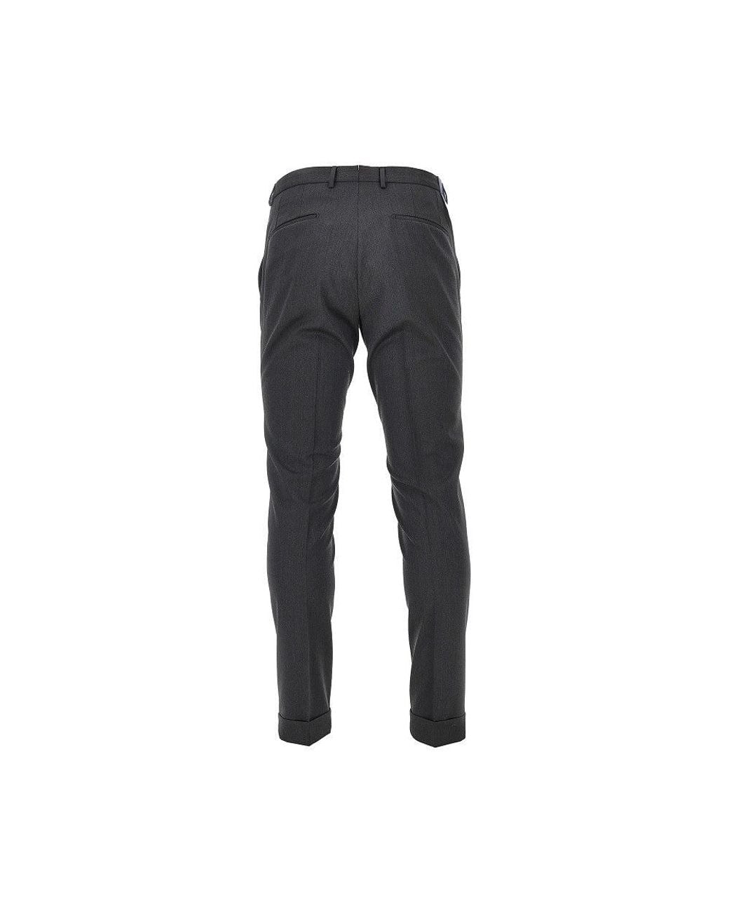 Santaniello Black Praiano Il Viaggiatore Twill Pants for men