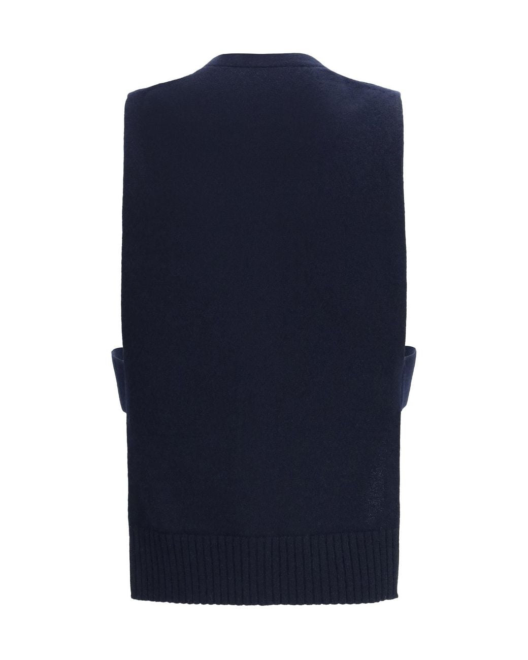 Miu Miu Blue Cashmere Cardigan Vest