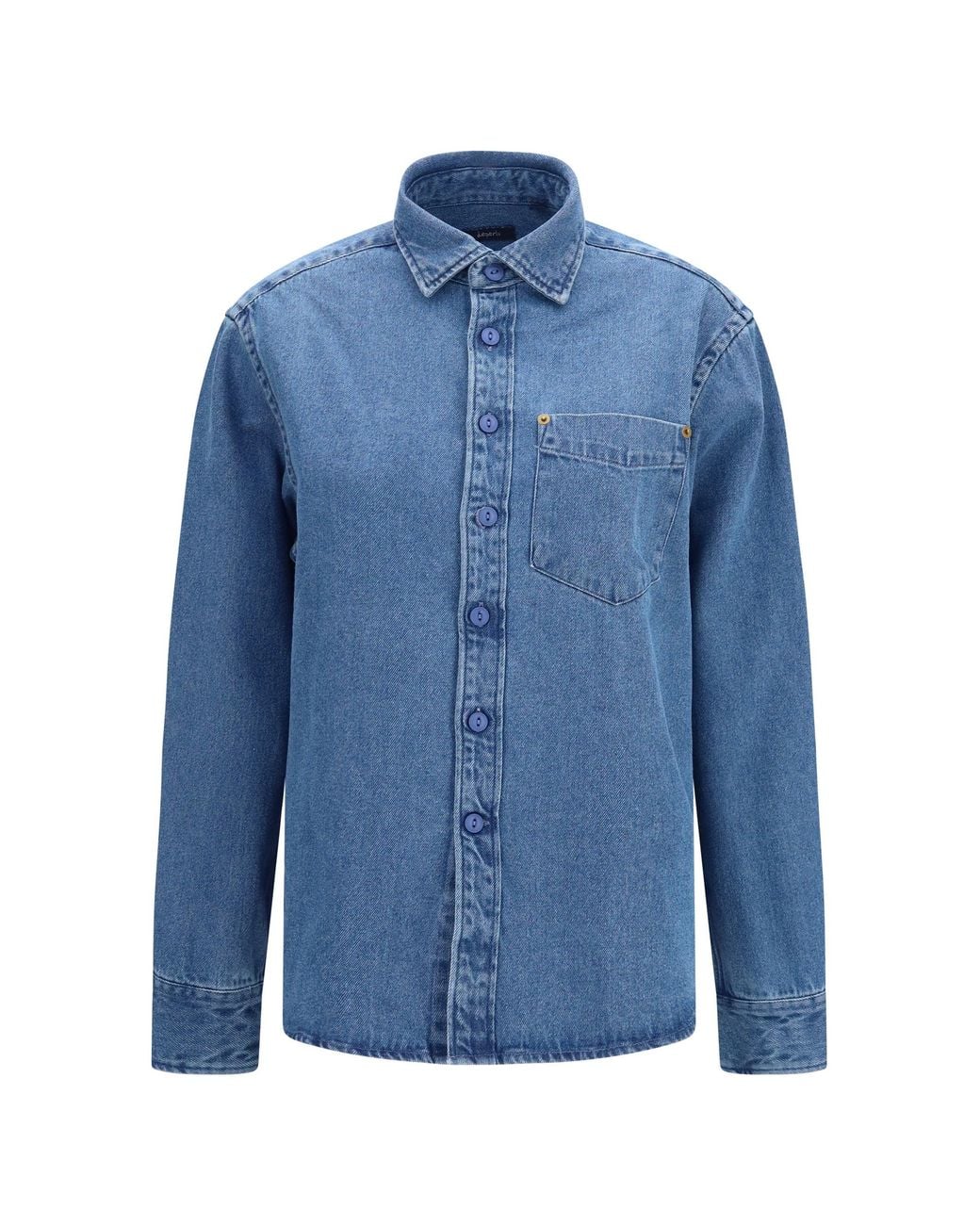 Deperlu Blue Denim Shirt for men