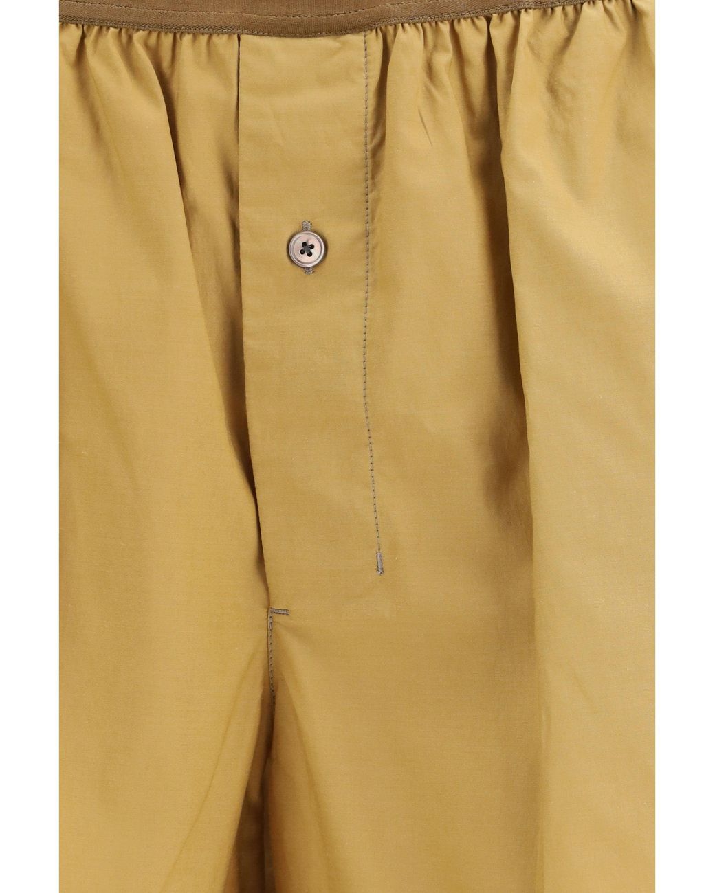 Lemaire White Buttoned Elasticated Shorts