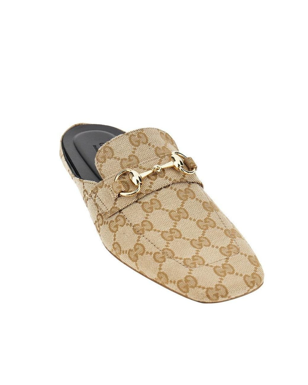 Gucci Natural Original Gg Fabric 'Ragazzo' Sabot