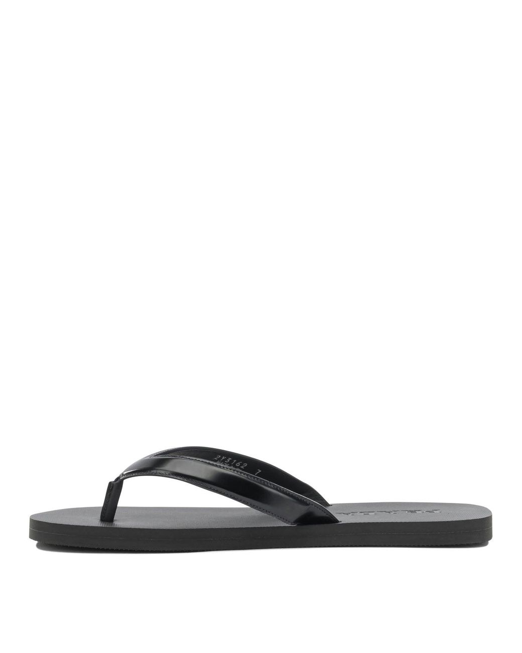 Prada White Leather Flip Flops Sandals