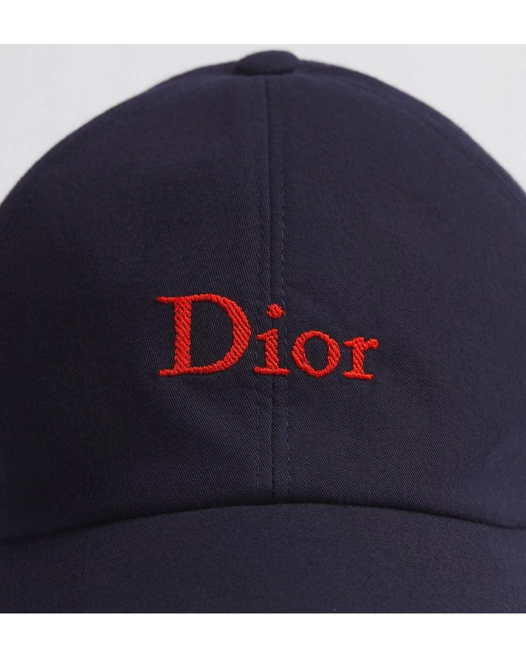 Dior Blue Cotton Baseball Hat for men