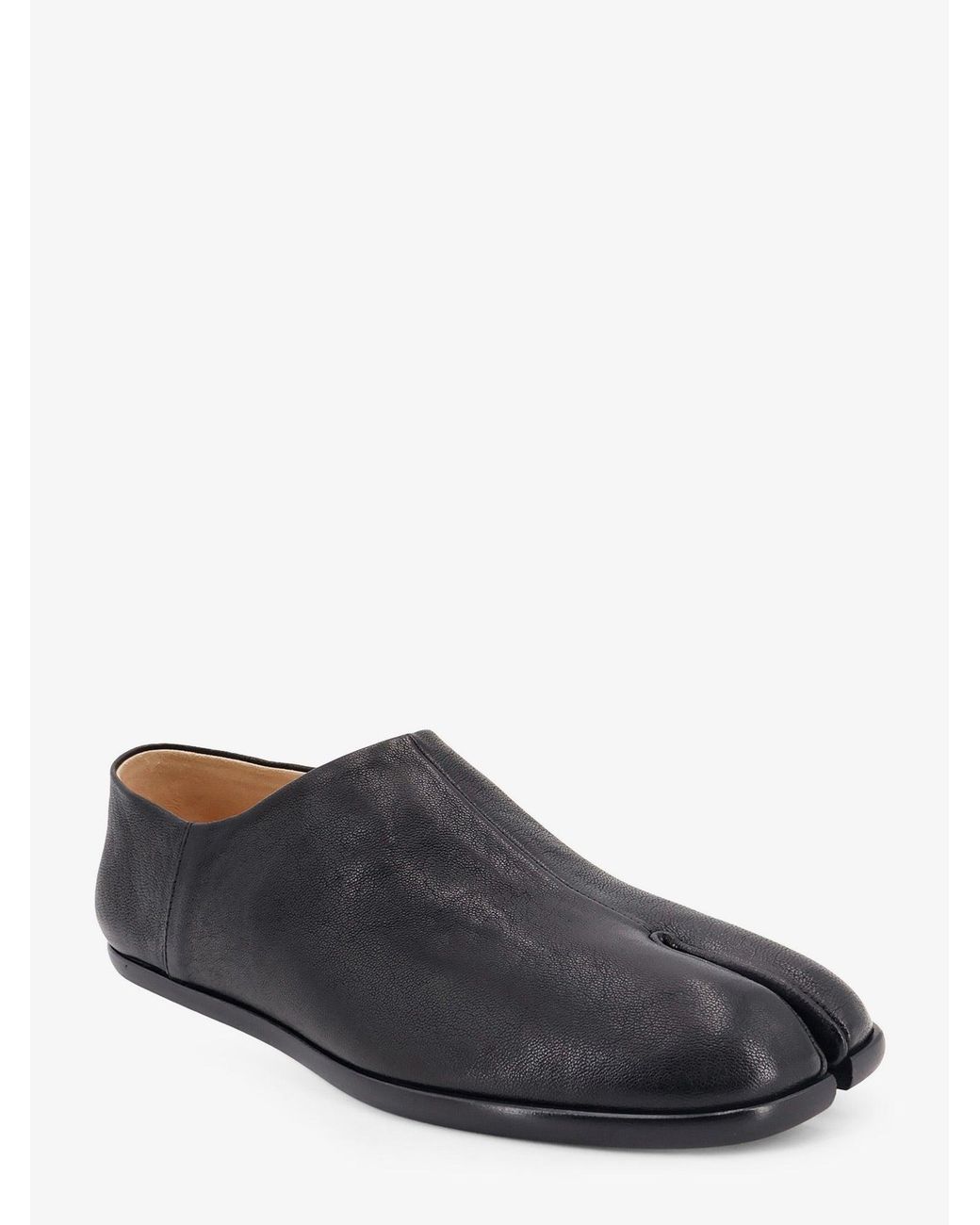Maison Margiela White Tabi Leather Slip-Ons for men