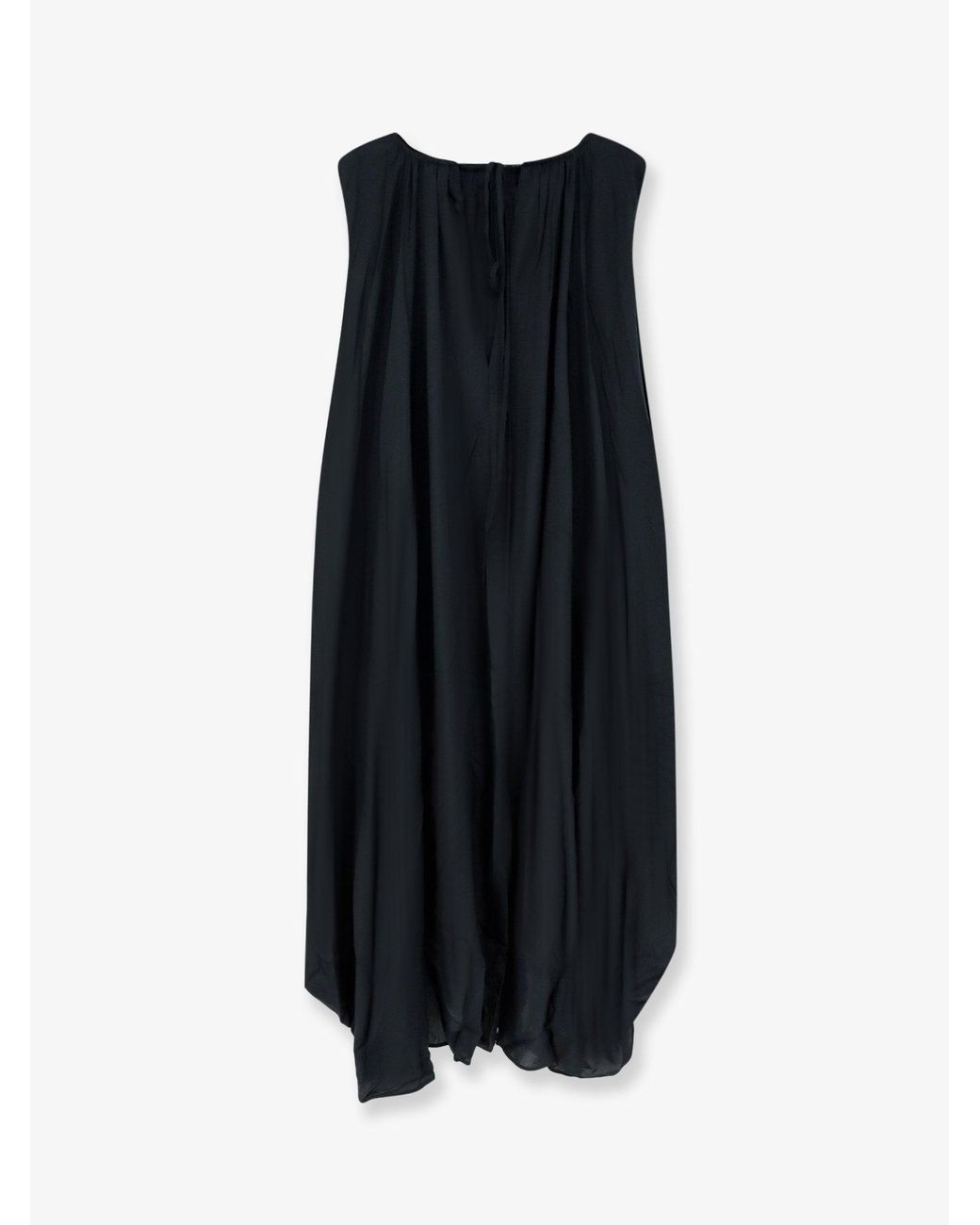 LAMRONS Black Dress Modal And Silk Blend