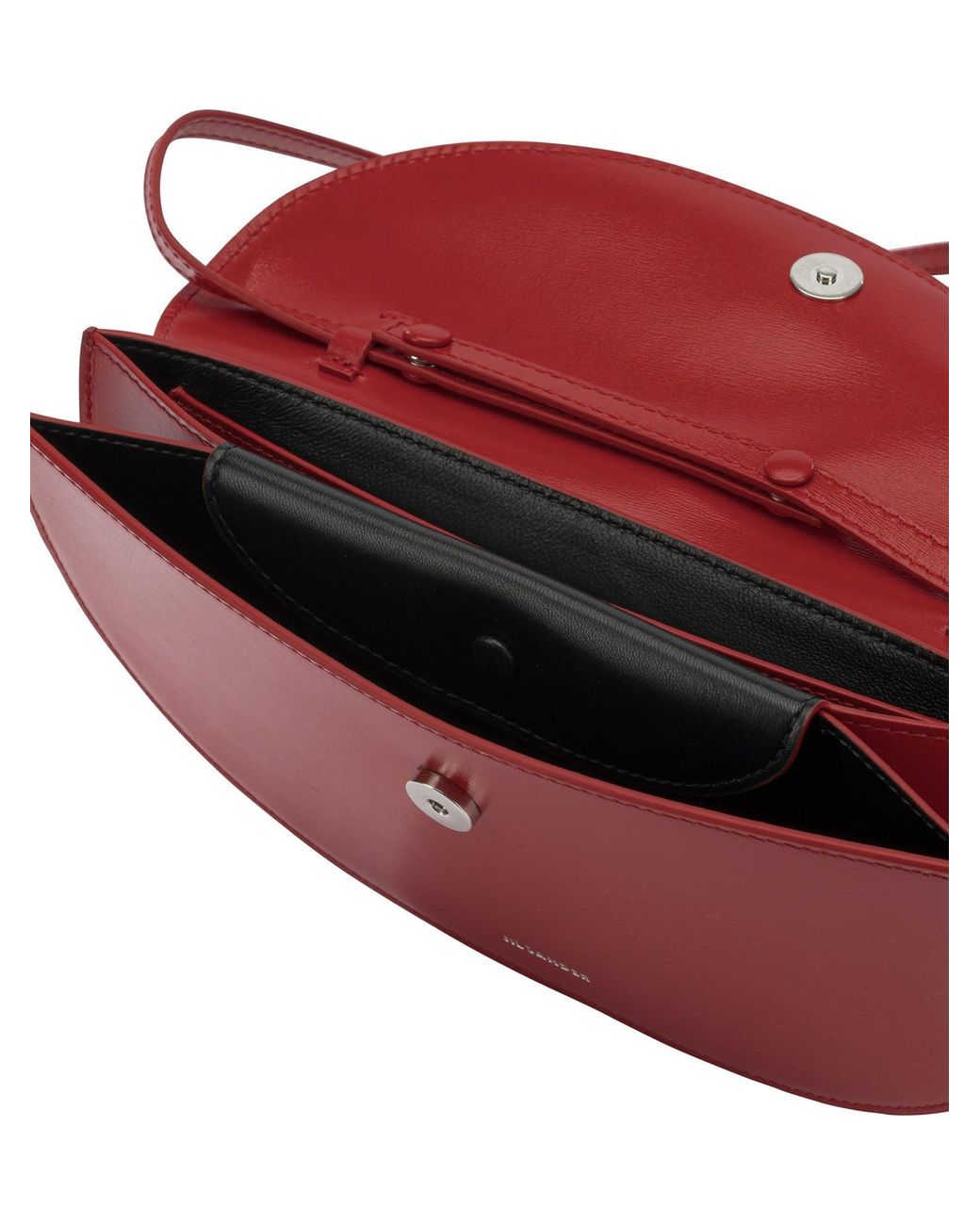Jil Sander Red "Curve" Wallet