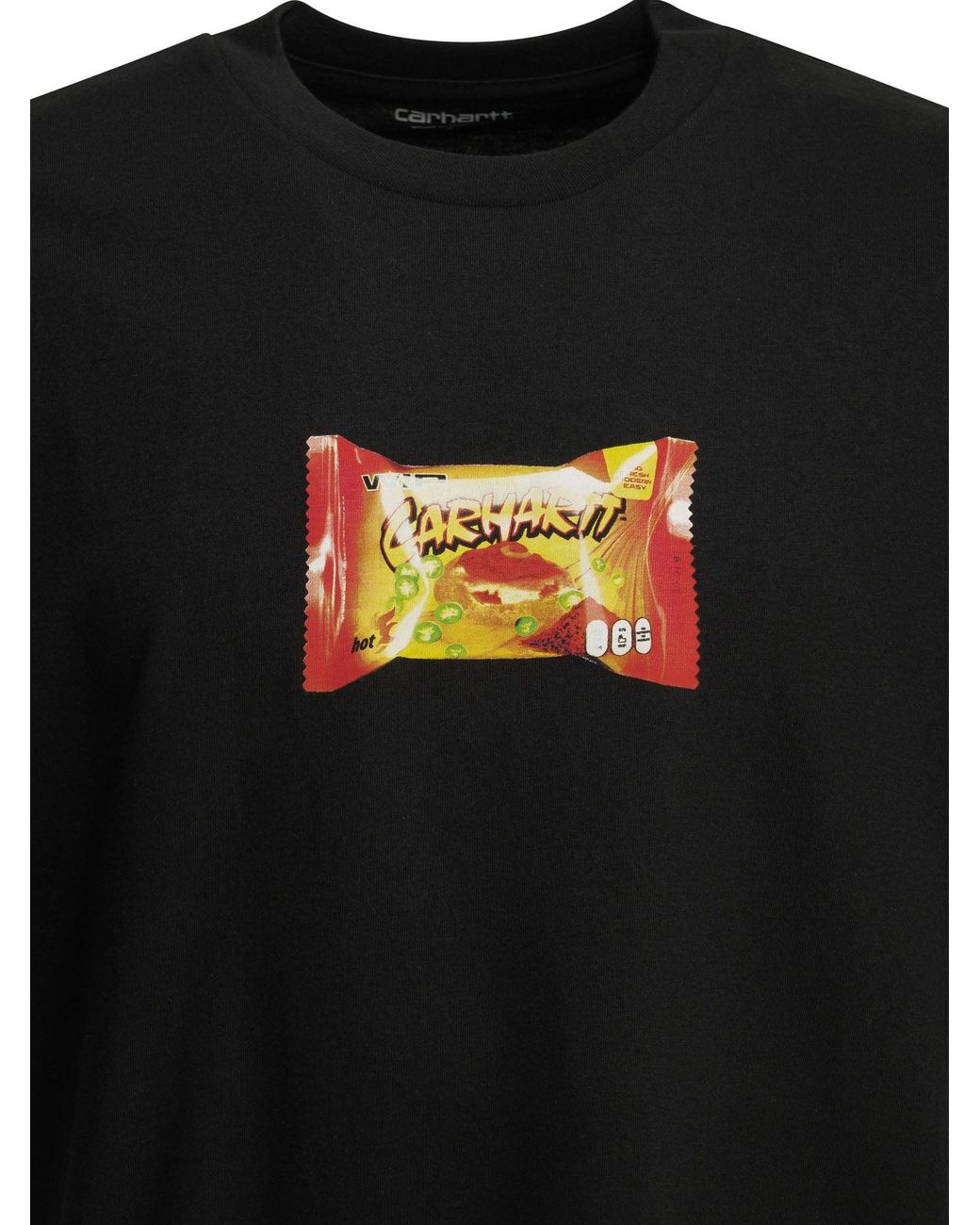 Carhartt Black "Road Side Snack" Crew-Neck T-Shirt for men