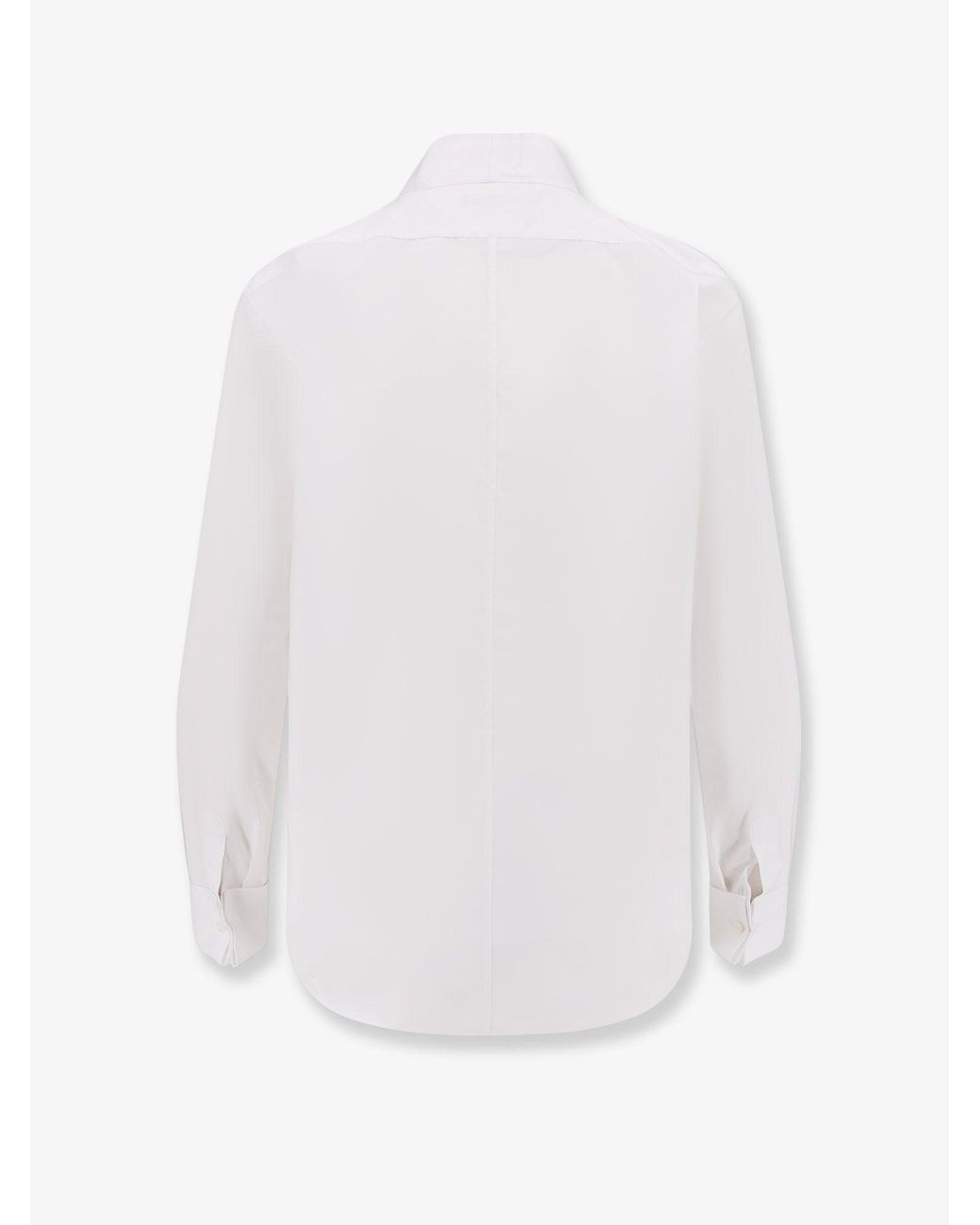 Dior White Cotton Shirt Wih Iconic Embroidery