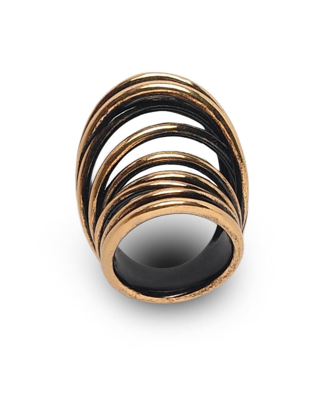 Panconesi Black 'Orbit Ring' Copper Ring