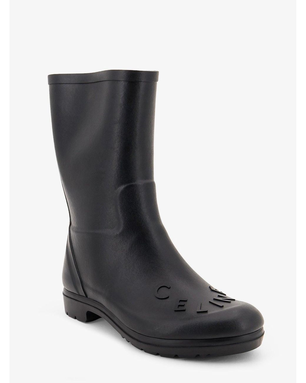 Céline Black Rubber Garden Boots