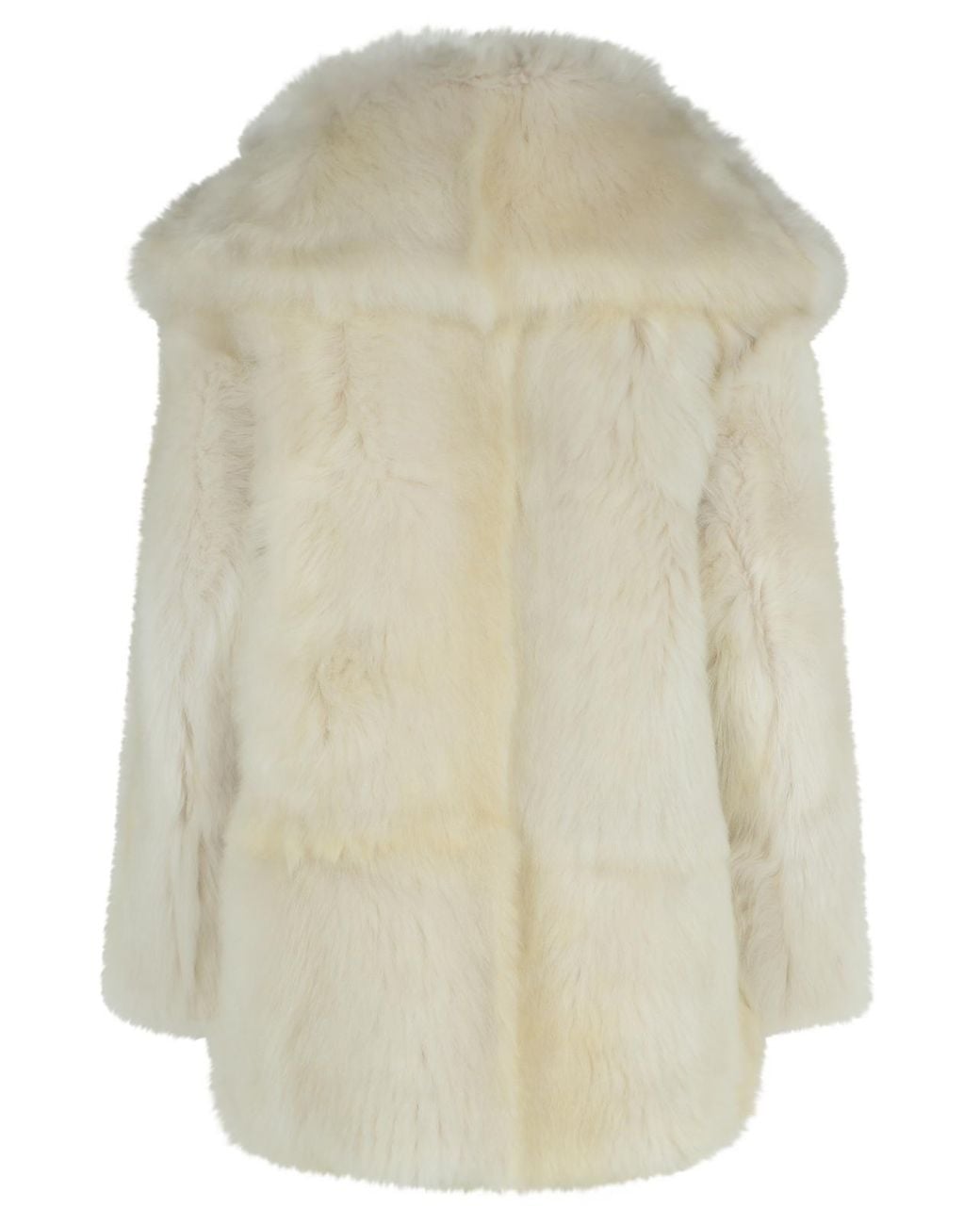 Blancha Natural Sheepskin Coat Milky