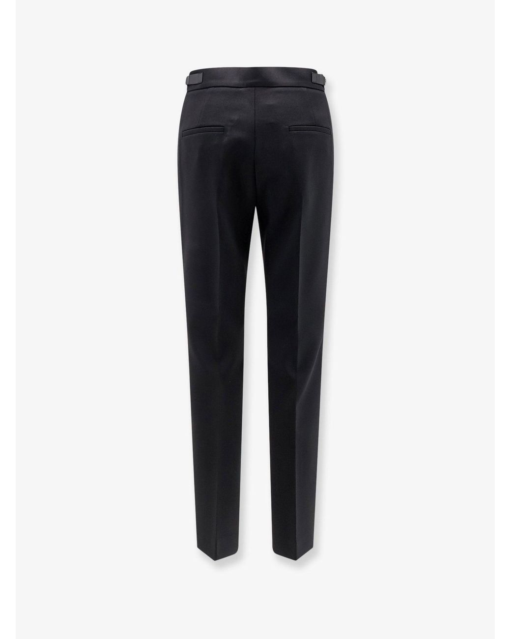 Max Mara Blue Mxmacino Stretch Virgin Wool Trousers