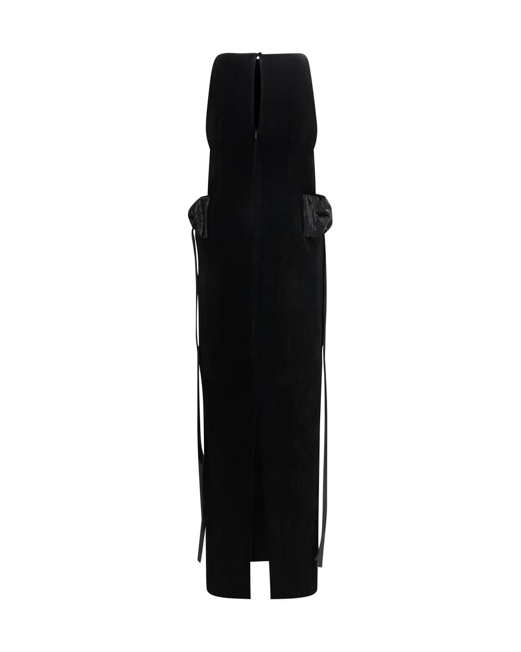 Self-Portrait Black Velvet Long Dress