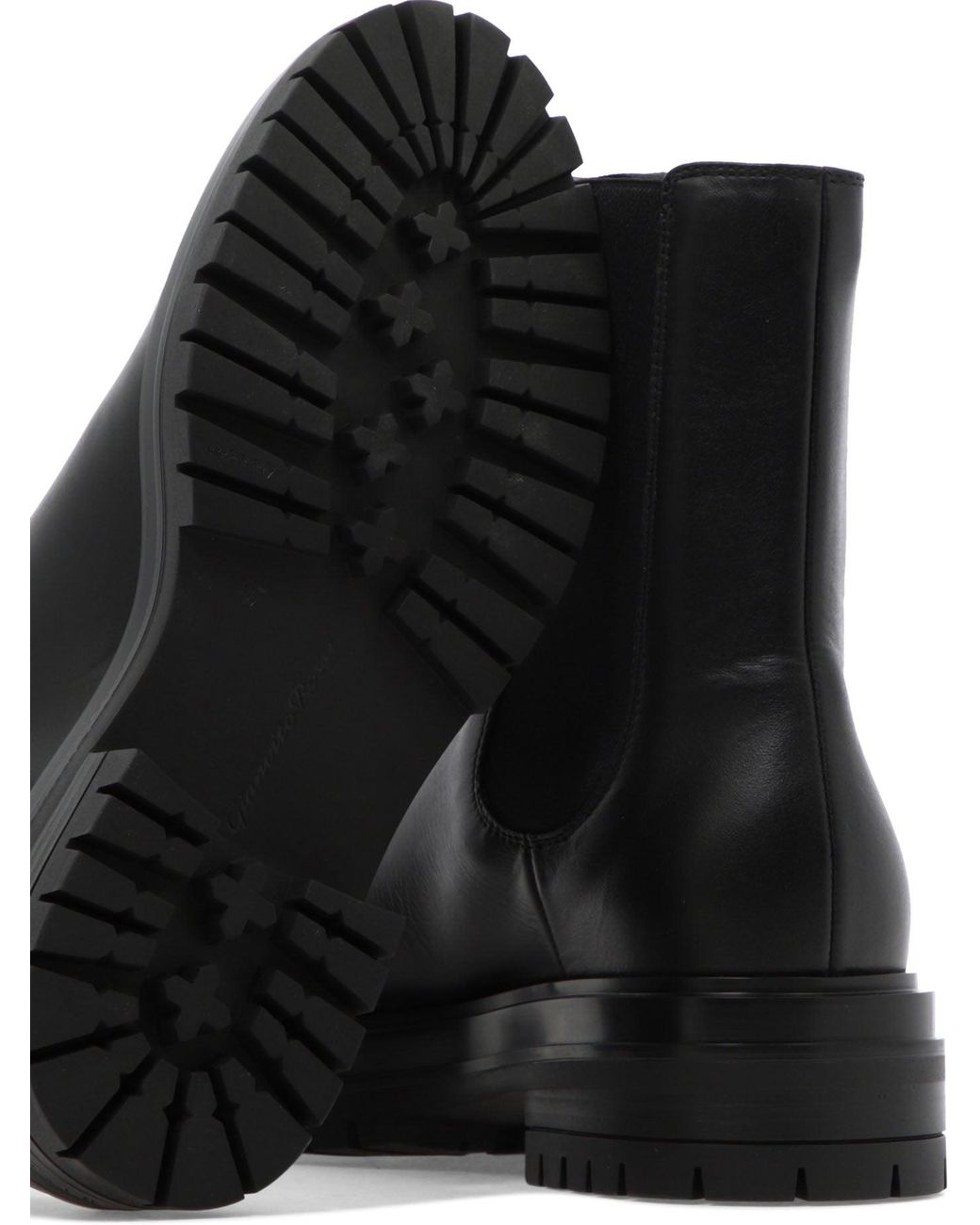 Gianvito Rossi Black "Chester" Ankle Boots
