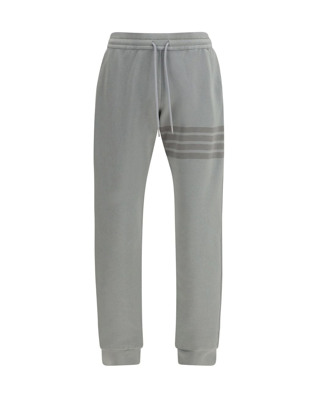 Thom Browne Gray Cotton Sweatpants for men