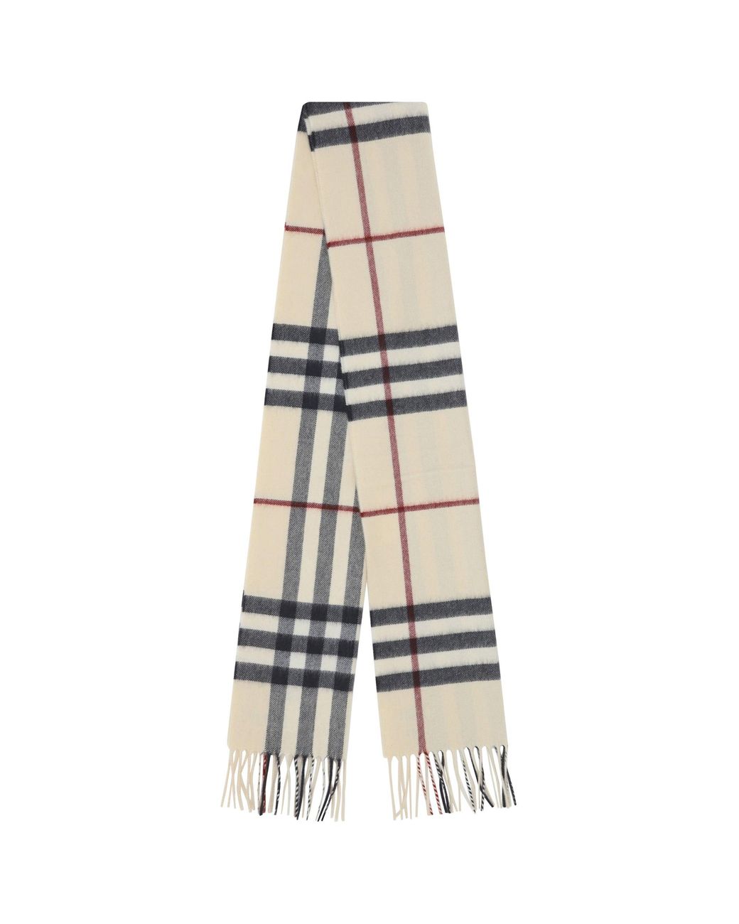 Burberry White Cashmere Scarf for men