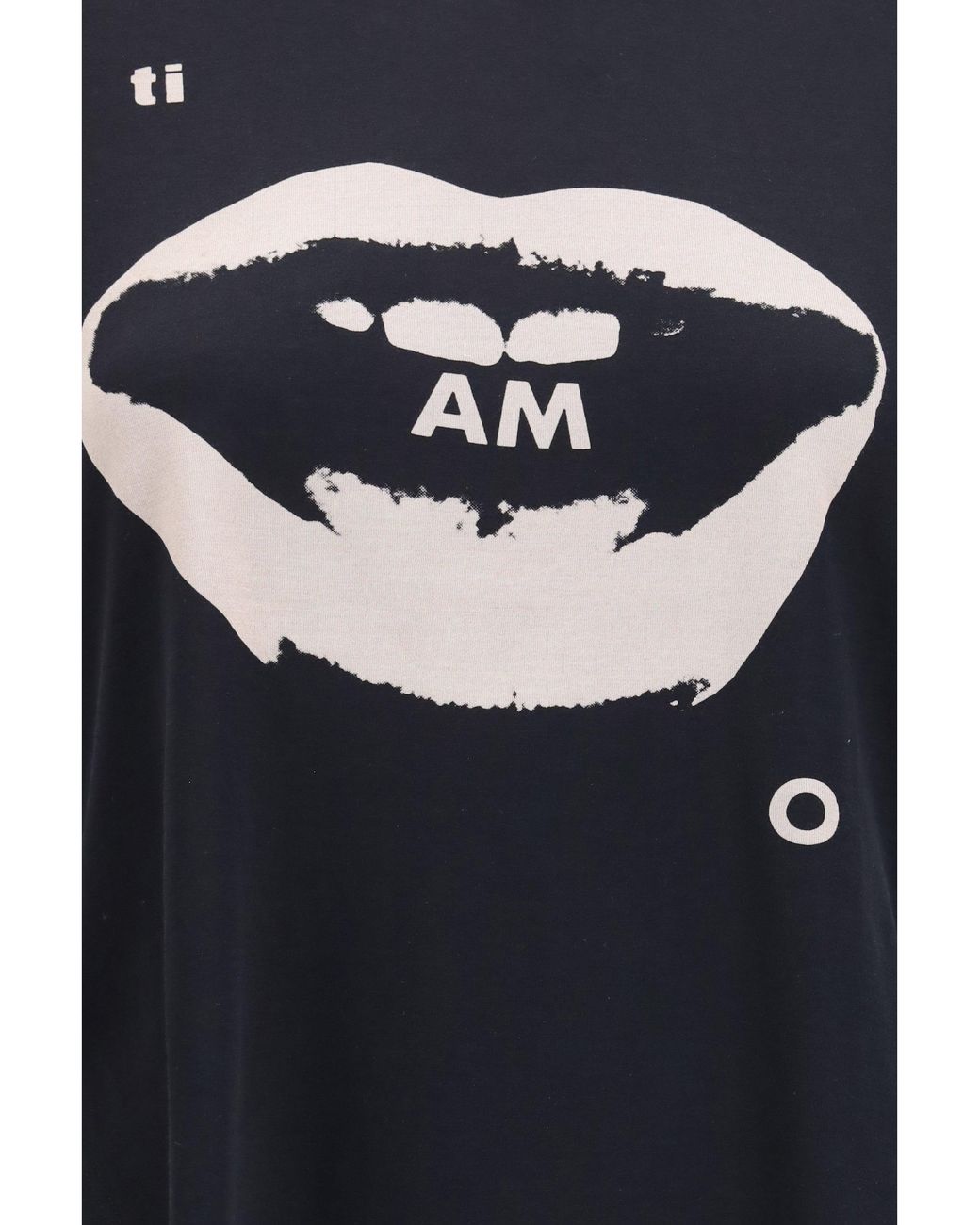 Fendi Black Ti Amo Graphic Print Jersey T-Shirt