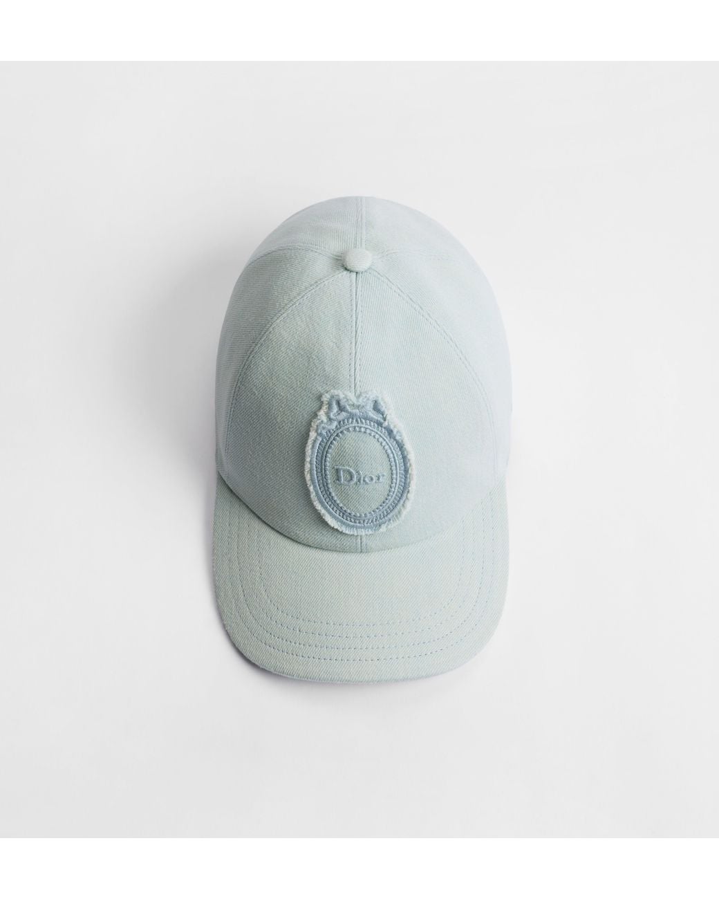 Dior White D-Player Médaillon Baseball Hat Light
