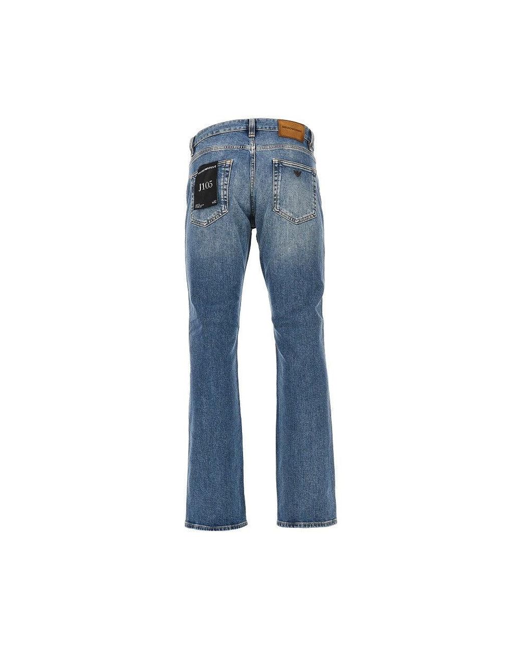 Emporio Armani Blue J105 Denim Jeans for men