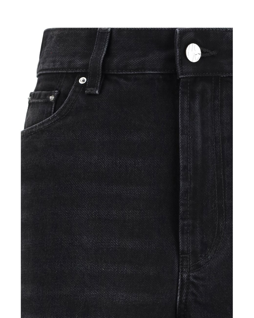 Totême Black Wide-Leg Jeans