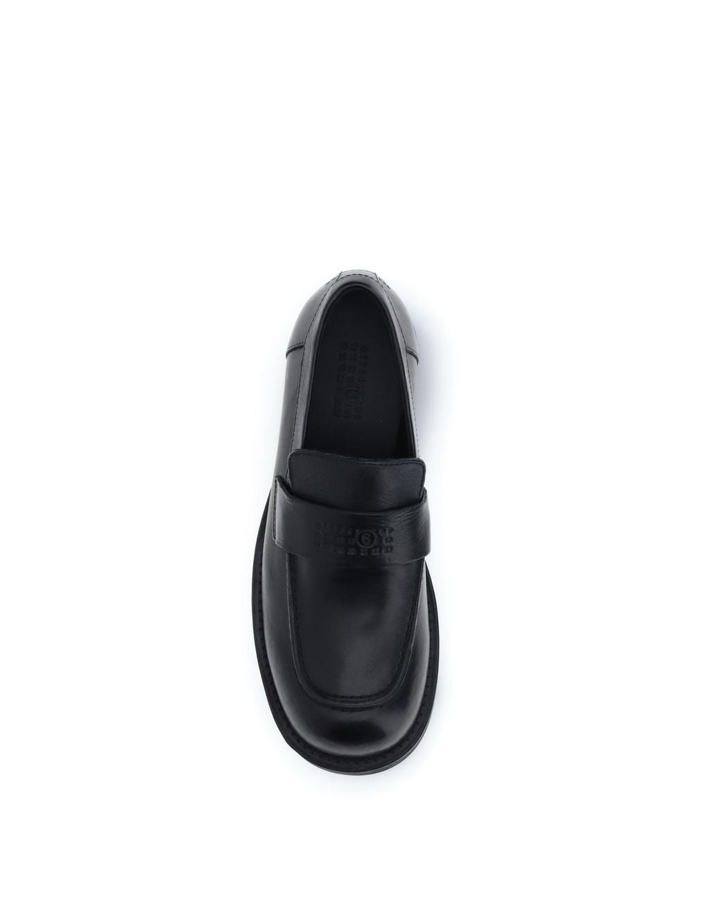 MM6 by Maison Margiela White Moccasins Calf Leather for men