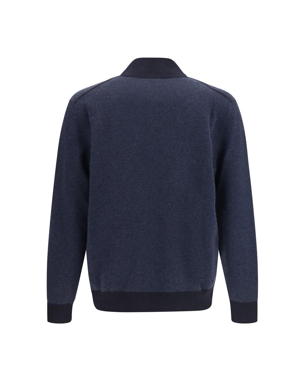 Loro Piana Blue Cashmere Sweater Roadster/Nightly Reserv. (Capra Hircus) for men