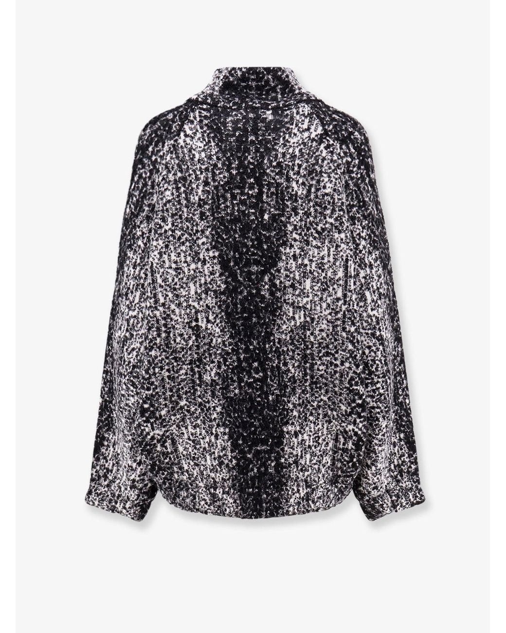 Nude Black Zip-Up Knitted Bomber Jacket