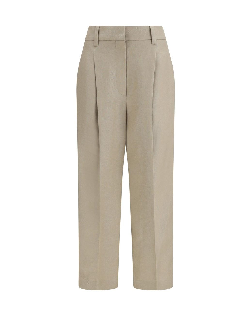 Brunello Cucinelli Natural Linen Pants