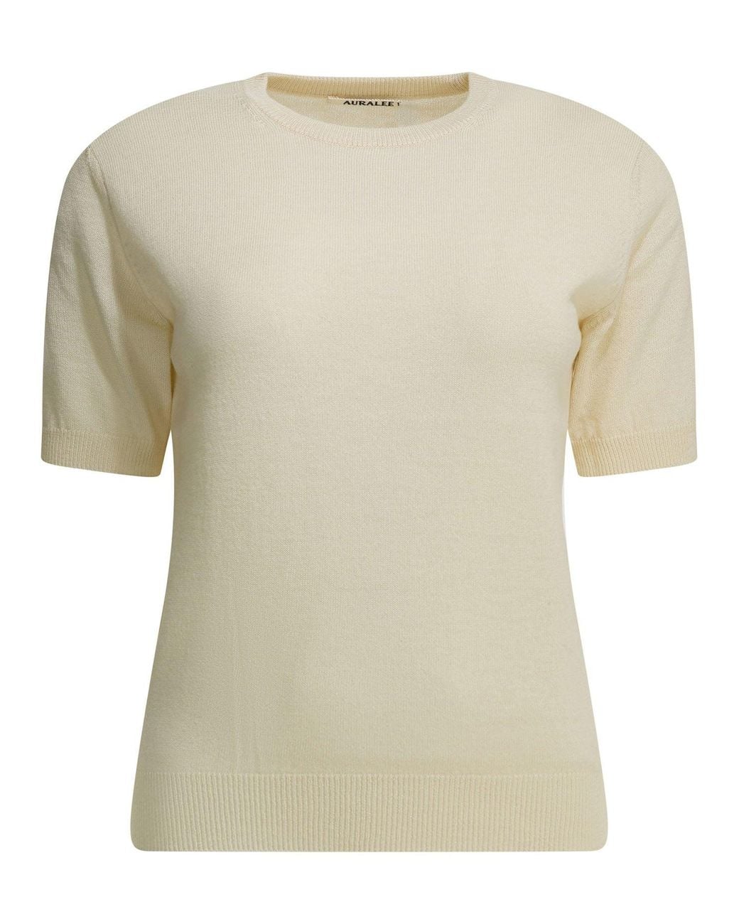 Auralee Natural Cashmere Crewneck Sweater Ivory