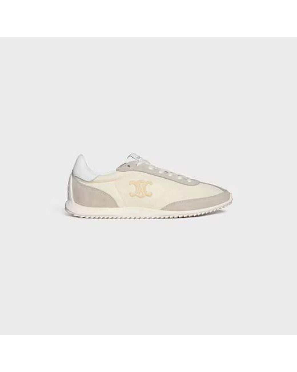 Céline White "Racer" Sneakers