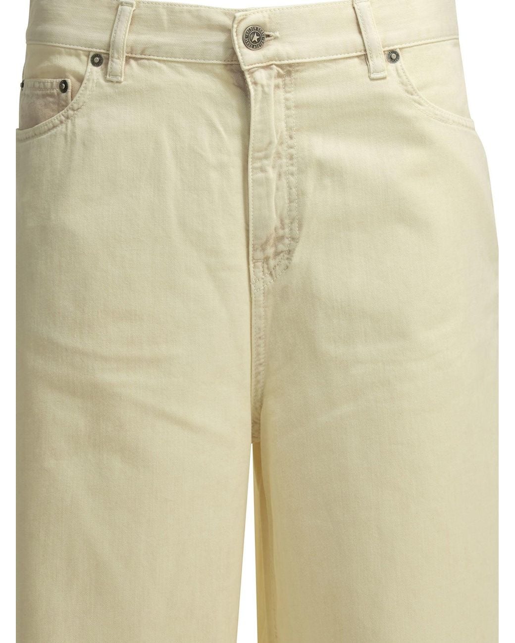 Golden Goose Deluxe Brand Natural "Melody Boyfriend" Wide Leg Jeans