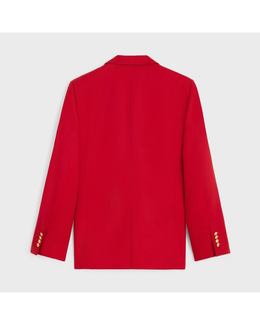 Céline Red Virgin Wool Blazer Jacket for men