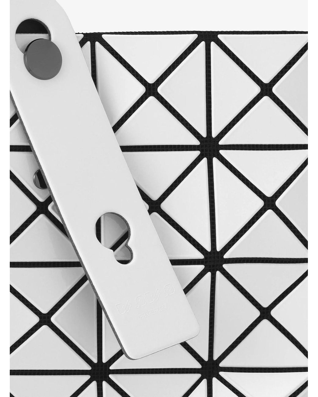 Issey Miyake White Prism Tote Pvc Shoulder Bag